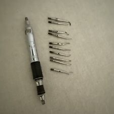 Vintage S.S White Co. Dental Hand Piece & Tips 'SELLING AS IS FOR PARTS REPAIR' picture