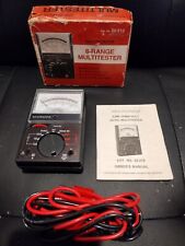 Vintage Multitester Micronta 8-Range 22-212  Analog Multimeter  Box & Manual picture