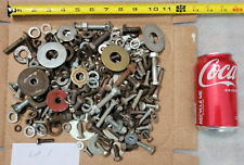 MIXED LOT OF NUTS BOLTS MISCELLANEOUS HARDWARE 6 PLUS LBS. STEAMPUNK (LOT 1) picture