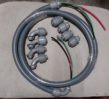 6FT  2-8AWG - 1-10AWG Green..Non-Metallic Liquid-Tight Whip Flexible Conduit 1/2 picture