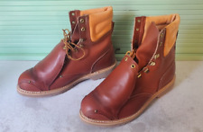 Vintage Tru-Guard Steel Toe Leather Work Boots Men Size 11.5 EEE Unused picture