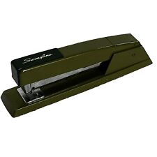 Signature Stapler Vintage 60s Green USA 8” X 1.75” Office Desktop Works Great picture