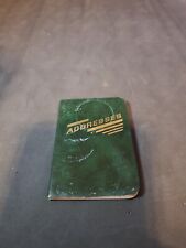 Rare Vintage Central 180-A Made In USA Mini Address Book Green picture