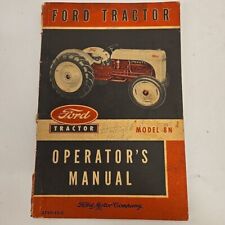 Vintage 1952 Ford Tractor Model 8N Operators Manual 3729-52-C, Original. picture