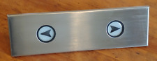 Vntg S/S Faceplate Elevator Intermediate Floor UP/DOWN Push Buttons *SALVAGED* picture