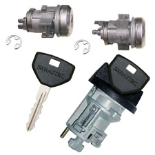 Chrysler Ignition Key Switch Lock Cylinder & Two Door Lock Tumbler Set 2 Keys picture