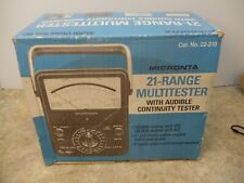 Vintage Radio Shack Micronta 22-210 Multitester, clean with box, instructions picture
