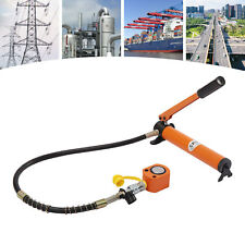 Low Profile Hydraulic Jack Pump 10 Tons Ram Cylinder Manual Hydraulic Hand Pump picture