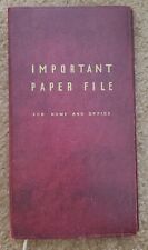 Vintage -  Important Paper File For Home and Office picture