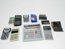 Lot of 11 Vintage Calculators Sharp Casio Texas Instruments Unsorted Untested  picture