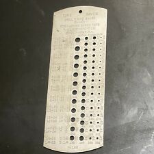 VINTAGE TIME SAVER L.S. STARRETT CO. DRILL  & WIRE GAGE CHART FOR MACHINE SCREW picture