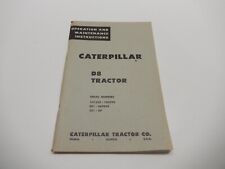 VINTAGE CATERPILLAR D8 TRACTOR  OPERATION INSTRUCTION MANUAL picture
