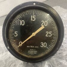 Vintage FOXBORO Model P  30 PSI Pressure Gauge INS. MER. Vac. **Made In USA** picture