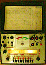 Conar Model 223 Vacuum Tube Tester & Some Charts Powers On picture