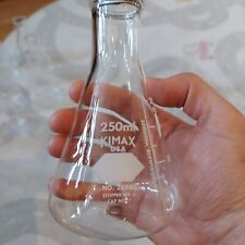 Vintage Kimax or Pyrex 250 ML Erlenmeyer Flask #26500 or #4980 Made In USA Exc++ picture