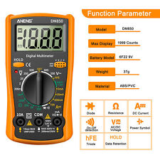 Digital Multimeter AC DC Voltmeter Ammeter Ohmmeter Volt Tester Meter DM850 US picture