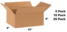 Lot of 10x8x6 Cardboard Paper Box Mailing Packing Shipping Box Corrugated Carton picture