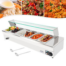 Commercial Bain Marie Food Warmer 6 Pan Buffet Server Stainelss Steel 1200W 110V picture