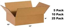 Lot of 16x12x8 Cardboard Paper Mailing Packing Shipping Box Corrugated Carton picture