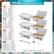 Vevor 8qt Rectangle Chafing Dish 2/4/6 Packs W/ Full Size Pans Buffet Catering W picture