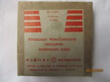 Microscope Slides Fisher Scientific Precleaned  12-550 Vintage picture