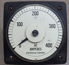 Square D AC AMPES 2830-1161-LSSC. SCALE 0-400A, 800V PEAK TO GRD. 60Hz picture
