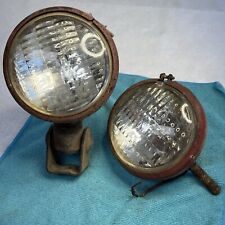 Pair Of Vintage Tractor Headlights picture