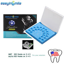 Dental Orthodontic Bracket Ceramic Sapphire Crystal Clear Brace Roth/MBT 022 345 picture