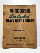 Vintage Wisconsin Air Cooled Heavy Duty Engines VE4 VF4 Owner Instruction Manual picture