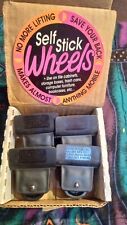 Set Of 4 Vintage Self Stick Wheels  Make Almost  Anything Mobile Master Mfg Co. picture