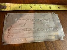 Vintage Minneapolis-Moline Model H3 Metal Tag Plate picture