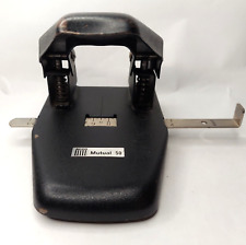 Vintage Acco Mutual 50 Two Hole Puncher Black picture