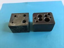 Two Vintage Machinist Steel Drill Bit Sizing Sizing Blocks picture