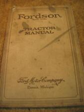 Vintage 1925 Fordson Tractor Manual picture
