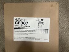 NUTONE CF387 45 DEG TEE WYE WHITE CENTRAL VACUUM SYSTEM PART 10 Pack picture