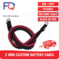 2 AWG Gauge Custom Battery Cable Copper Car Solar Power Wire Inverter RV Welding picture