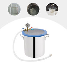 5 Gallon Vacuum Chamber Stainless Steel Vacuum Defoaming Barrel with 1m Hose picture