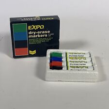 Vintage Sanford Expo Dry-Erase Markers 4 Color Set USA MADE #83074 picture