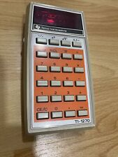 Texas Instruments TI-1270 Vintage Calculator 1976 W Case Tested Not Working picture