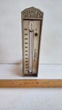 VINTAGE 1940'S H.O. TRERICE CO. CAST IRON INDUSTRIAL THERMOMETER L@@K picture