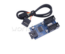 9Pin USB Splitter Motherboard Header Splitter 1 to 2/4 Extension Cable Adapter picture