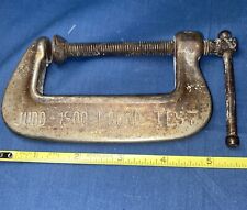 Vintage Judd 1500 pound test 3” C Clamp Set Of 2 picture
