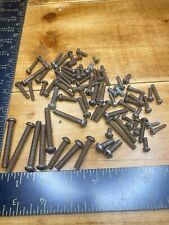 Vintage Slotted Pan, Cheese and Flat Head Screws Variety Nuts Bolts Lot Antique picture