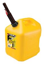 Midwest 8610 5 Gallon Yellow Poly Diesel Fuel Cans w Flameshield Spout picture