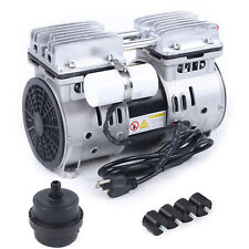 550W Oilless Vacuum Pump Oil Free Air Compressor Piston Compressor Pump 67 L/min picture