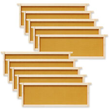 10-Pack Unassembled Medium Super Frames Waxed - Yellow picture