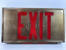 Carpenter Flex-P Metal Exit Light 120VAC Single Sided Vintage Bronze/Brown picture