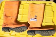 Bata dielectric steel shank high top electricians boots Size 11 Orange picture