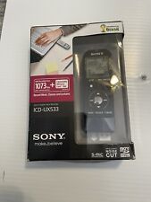 Sony ICD-UX533 Stereo Digital Voice Recorder & Music Player - Black New Open Box picture