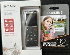 Sony ICD-UX560 4GB Digital Voice Recorder w/Box, Manual & Samsung EVO Select picture